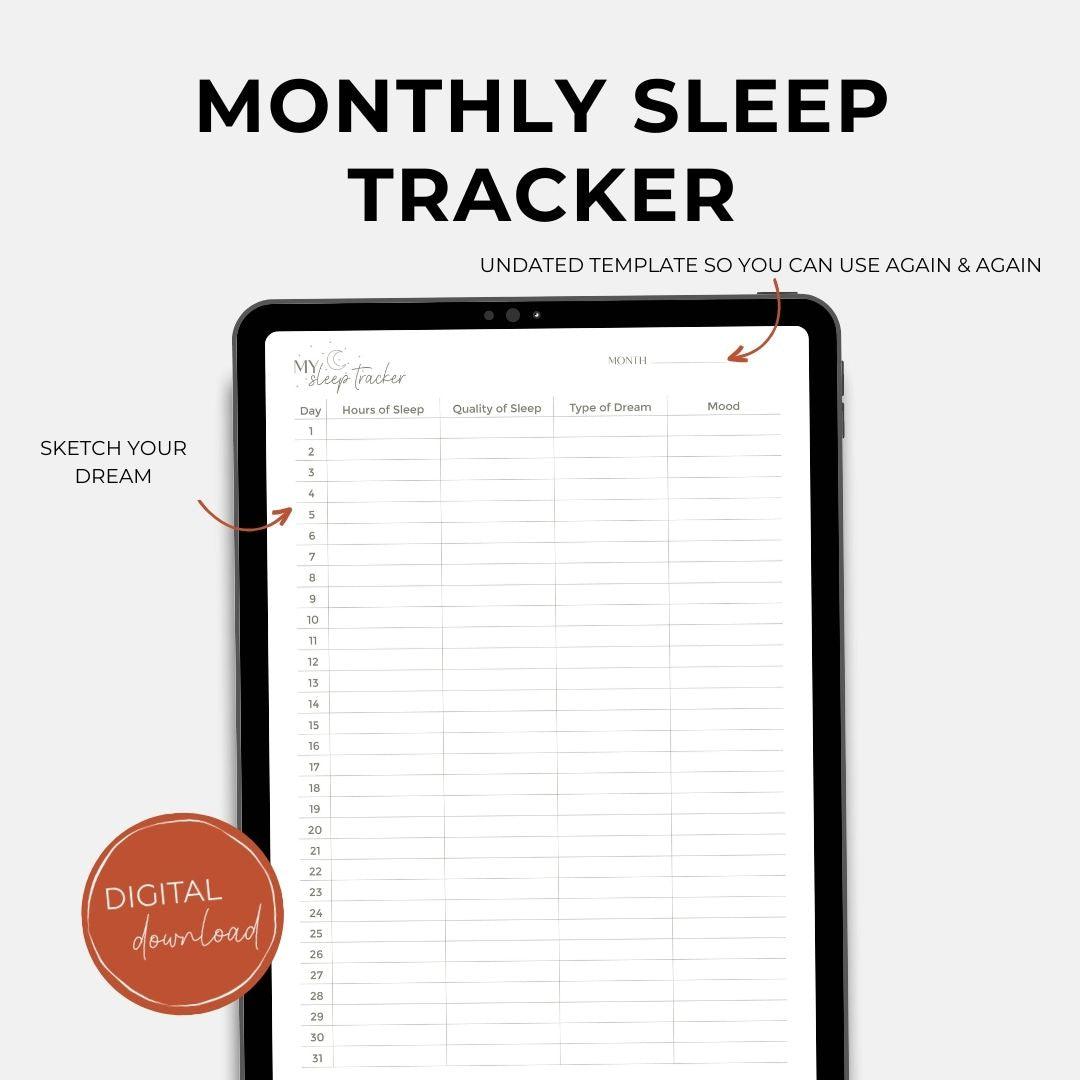 Digital Dream Journal, 8 pages BUNDLE, Digital Download, Printable, Dream Tracker/ Dairy/ Planner, Sleep Tracker, Sleep Journal