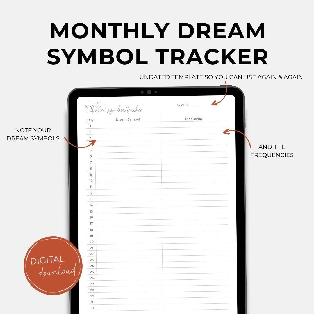 Digital Dream Journal, 8 pages BUNDLE, Digital Download, Printable, Dream Tracker/ Dairy/ Planner, Sleep Tracker, Sleep Journal