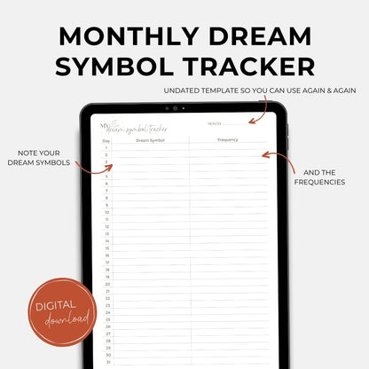 Digital Dream Journal, 8 pages BUNDLE, Digital Download, Printable, Dream Tracker/ Dairy/ Planner, Sleep Tracker, Sleep Journal